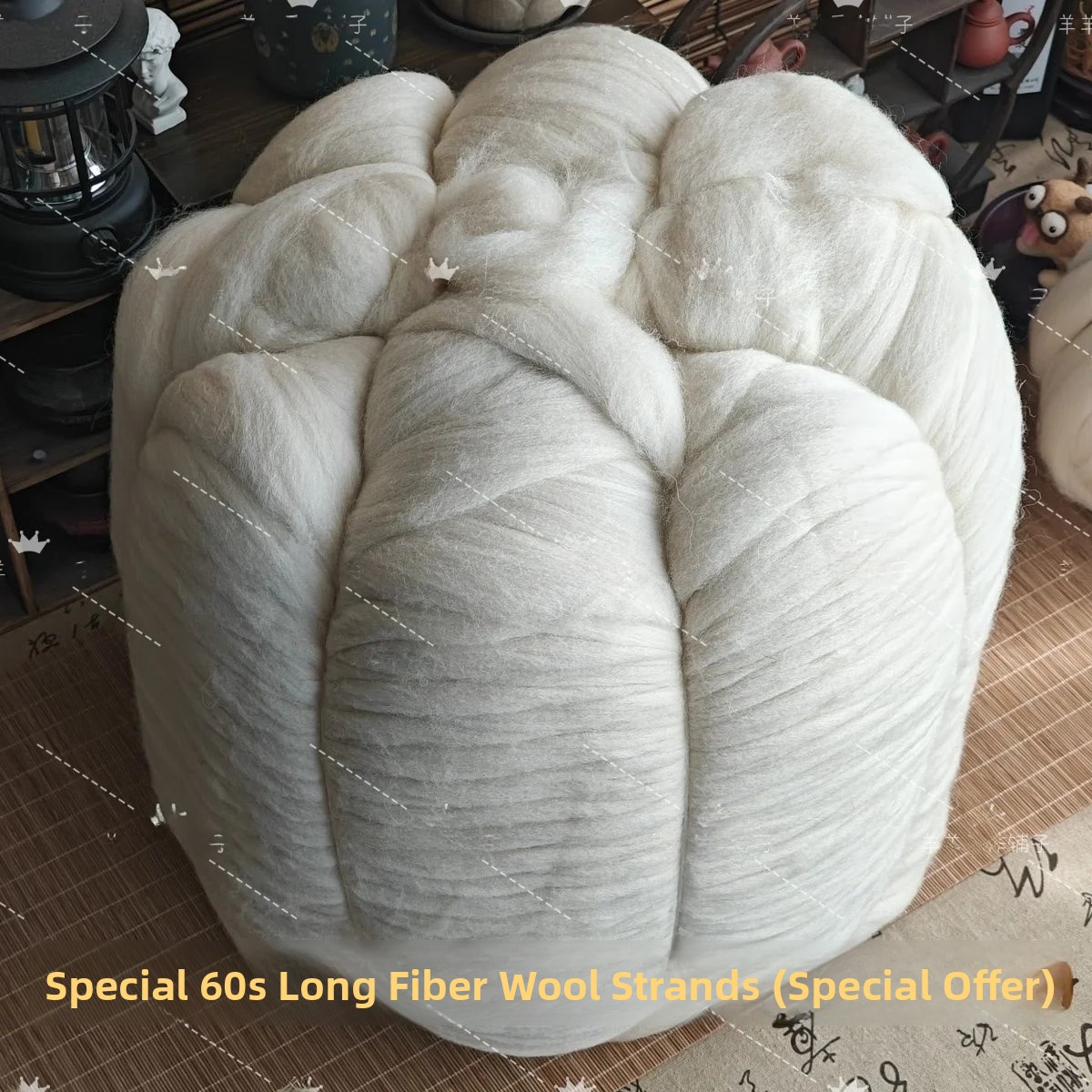 Home Textiles Usa - วัสดุสำหรับงานฝีมือ: แผ่นสักหลาดขนสัตว์ทำมือ, แถบขนสัตว์, วัสดุสำหรับยัดไส้และปั้นรูปทรง, ใช้งานง่ายสำหรับงานปักและงานฝีมือสิ่งทอในบ้าน
