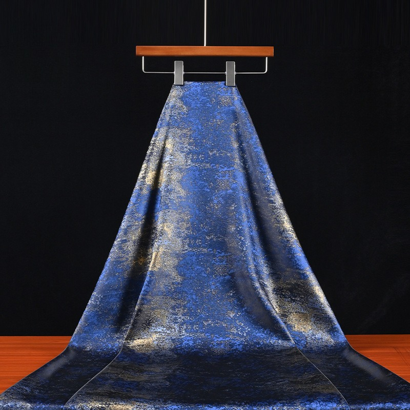 ผ้าลายสีน้ำเงินแบบเรโทร ไล่สีท - Home Textiles Usa บทวิจารณ์และราคา