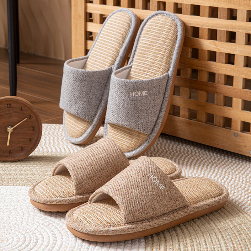 รองเท้าแตะผ้าลินินสำหรับผู้หญิ - Home Textile บทวิจารณ์และราคา